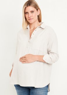 Old Navy Maternity Flannel Popover Shirt