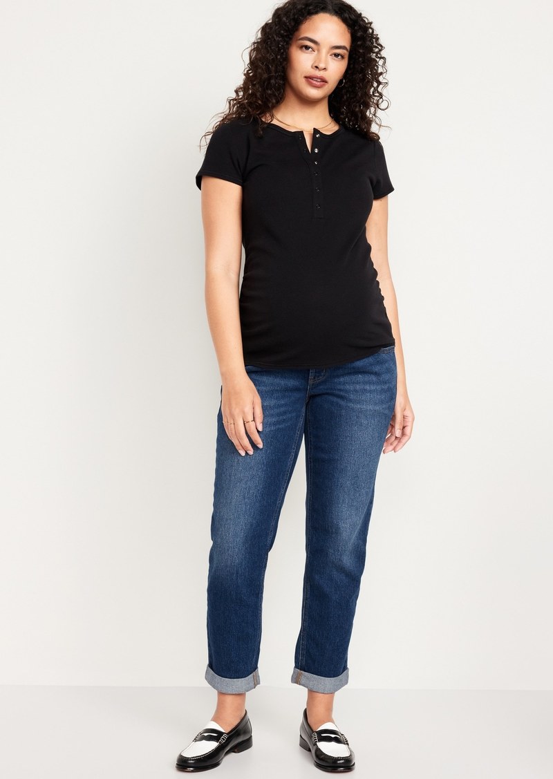 Old Navy Maternity Full-Panel Boyfriend Jeans