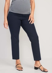 Old Navy Maternity Full-Panel Pixie Straight Ankle Pants