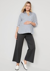 Old Navy Maternity Full-Panel Pixie Wide Leg Pants