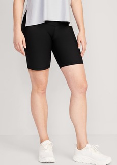 Old Navy Maternity Full Panel PowerSoft Postpartum Support Biker Shorts -- 8-inch inseam