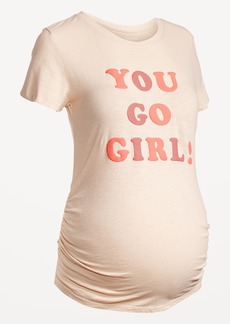 Old Navy Maternity Graphic Side-Shirred T-Shirt