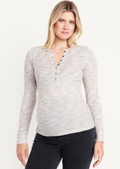 Old Navy Maternity Long Sleeve Henley T-Shirt