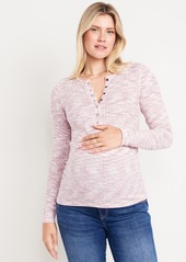 Old Navy Maternity Long Sleeve Henley T-Shirt