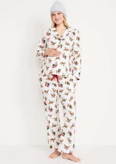 Old Navy Maternity Matching Flannel Pajama Set