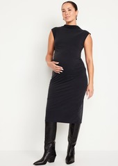 Old Navy Maternity Mock Neck Midi Dress