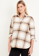 Old Navy Maternity Plaid Flannel Popover Shirt