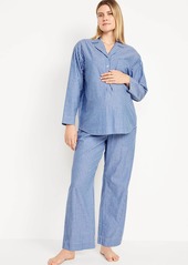 Old Navy Maternity Poplin Pajama Set