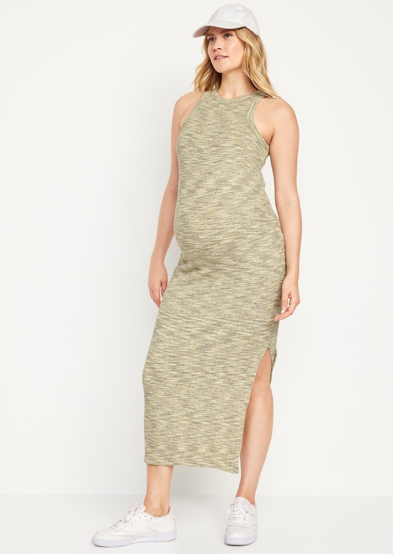 Old Navy Maternity Racerback Rib-Knit Midi Dress