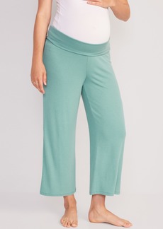 Maternity Sunday Sleep Rollover-Waist Pajama Shorts -- 3.5-inch inseam