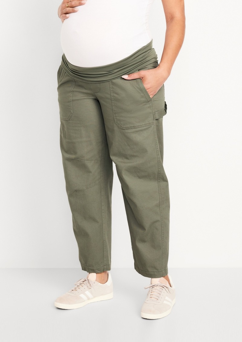 Old Navy Maternity Rollover Waist Pulla Utility Pants