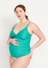 Old Navy Maternity Twist-Front Cutout Nursing Tankini Swim Top