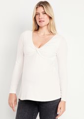 Old Navy Maternity Twist-Front Ribbed Top