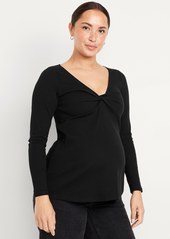 Old Navy Maternity Twist-Front Ribbed Top