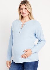 Old Navy Maternity Waffle Henley