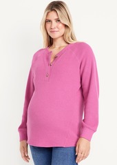 Old Navy Maternity Waffle Henley