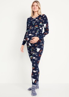 Old Navy Maternity Waffle Pajama Set