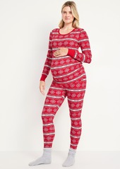 Old Navy Maternity Waffle Pajama Set