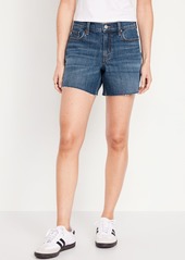 Old Navy Mid-Rise Boyfriend Cut-Off Jean Shorts -- 5-inch inseam