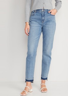 Old Navy Mid-Rise Boyfriend Straight Cut-Off Jeans for Women