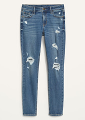 Old Navy Mid-Rise Rockstar Super-Skinny Distressed Jeans for Women