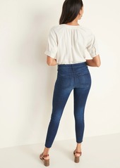 Old Navy Mid-Rise Frayed-Hem Rockstar Super Skinny Ankle Jeans for Women