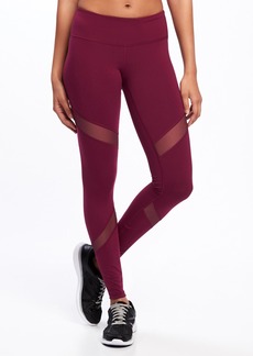 Old Navy Mid-Rise Mesh-Panel Elevate Compression Leggings for Women