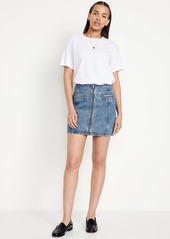 Old Navy Mid-Rise OG Straight Cut-Off Jean Mini Skirt