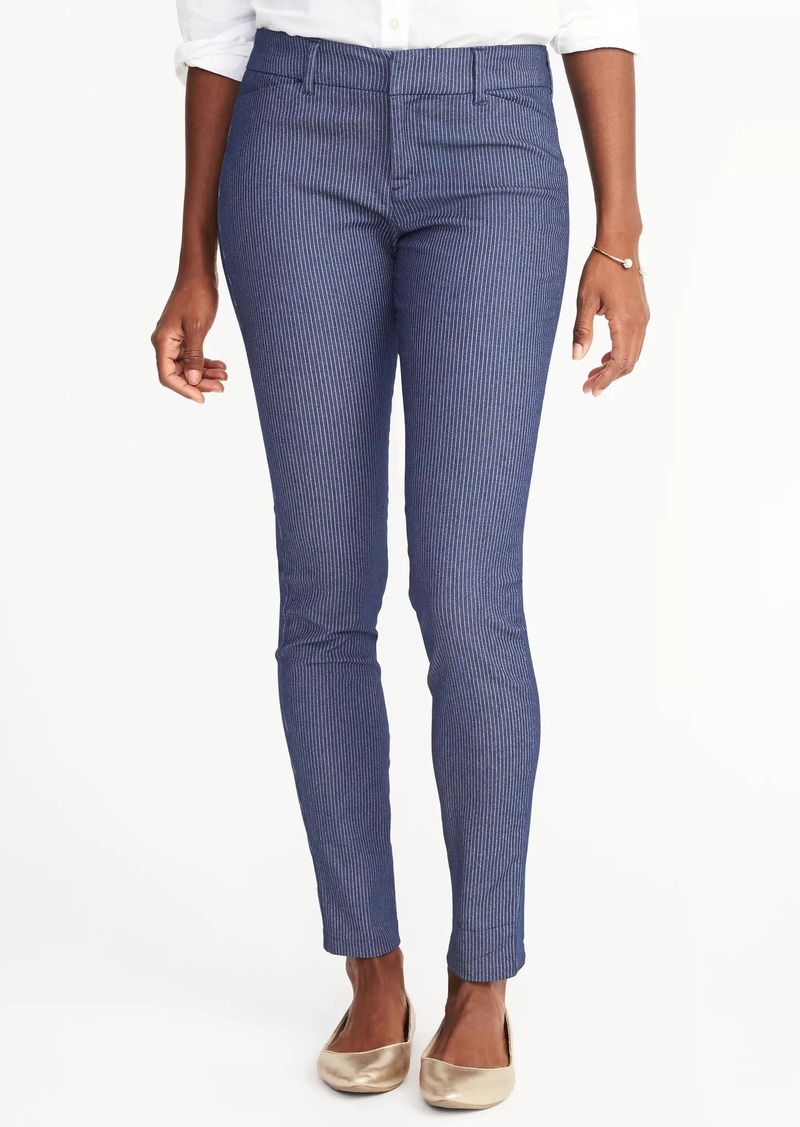 Old Navy Mid-Rise Pixie Long Striped Pants for Women | Casual Pants ...