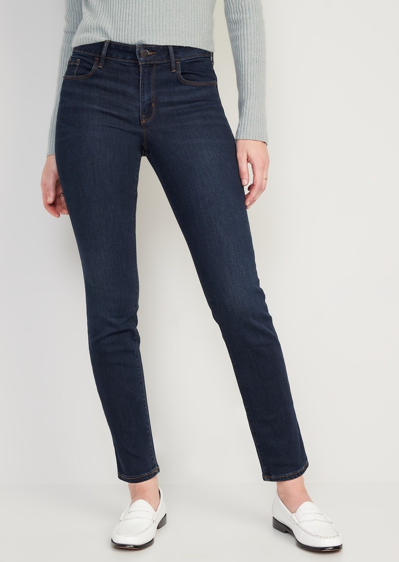 Old Navy Mid-Rise Power Slim Straight Jeans