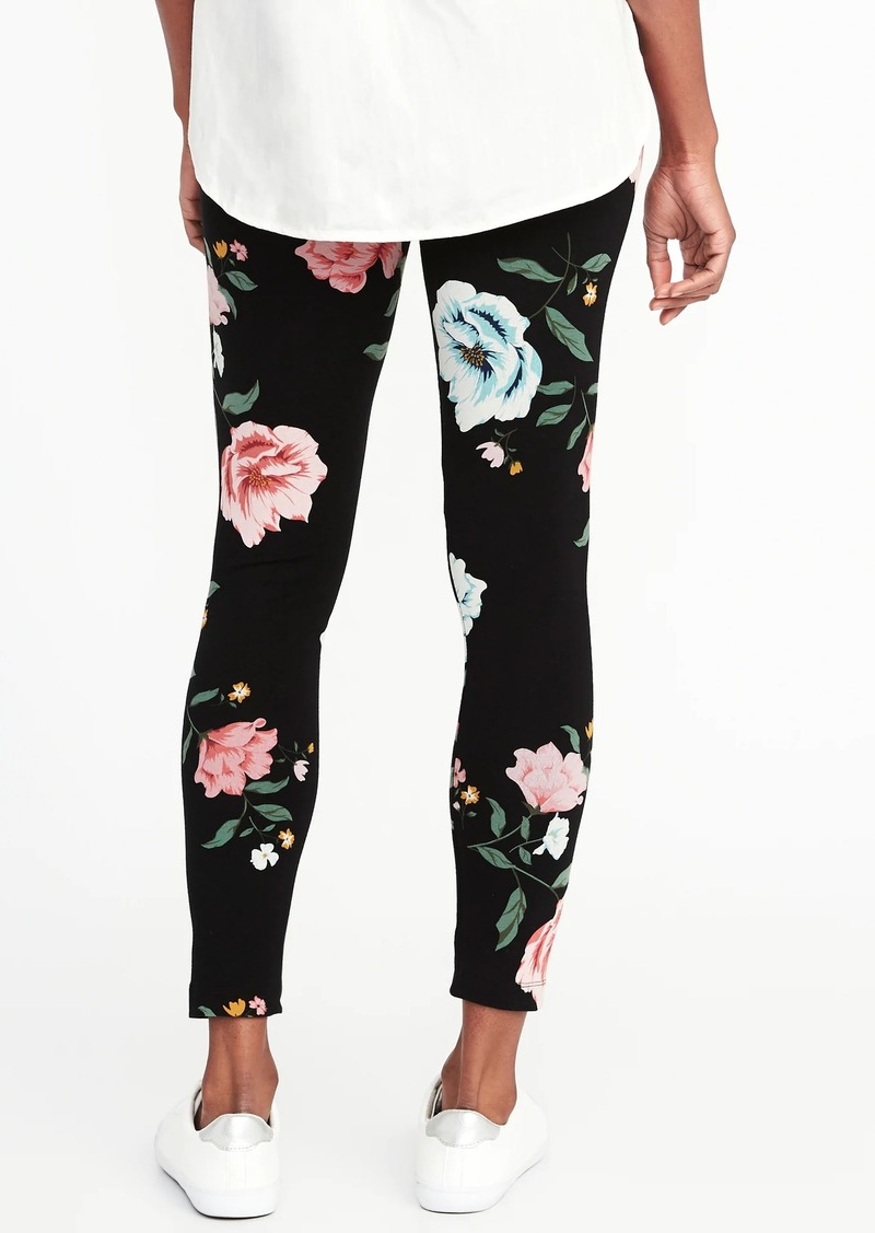 Mid-Rise Printed Jersey Leggings for Women - 33% Off!