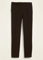 Old Navy Mid-Rise Pull-On Double-Weave Straight-Leg Pants for Women