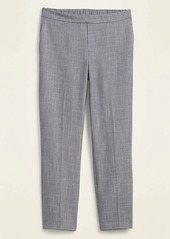 Old Navy Mid-Rise Pull-On Textured Straight-Leg Pants for Women