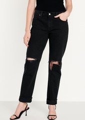 Old Navy Mid-Rise Button-Fly Boyfriend Straight Jeans