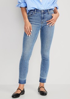 Old Navy Mid-Rise Rockstar Super-Skinny Cut-Off Ankle Jeans