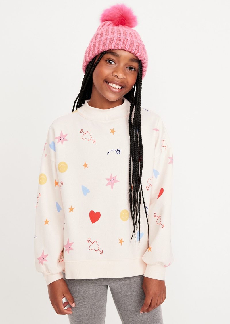 Old Navy Mock-Neck Tunic Sweatshirt for Girls