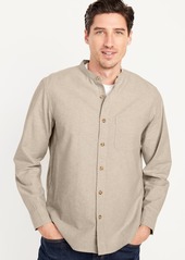 Old Navy Banded-Collar Non-Stretch Shirt