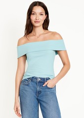 Old Navy Off-Shoulder Ribbed Top