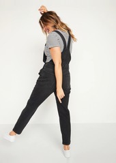 Old Navy O.G. Straight Black Jean Overalls for Women