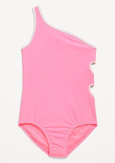 Old Navy One-Shoulder Side-Cutout One-Piece Swimsuit for Girls