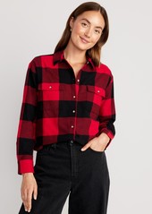 Old Navy Loose Flannel Boyfriend Shirt