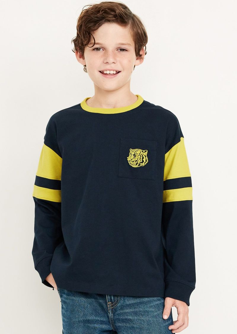 Old Navy Oversized Graphic Long-Sleeve T-Shirt for Boys