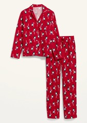 Old Navy Patterned Flannel Pajama Set for Women