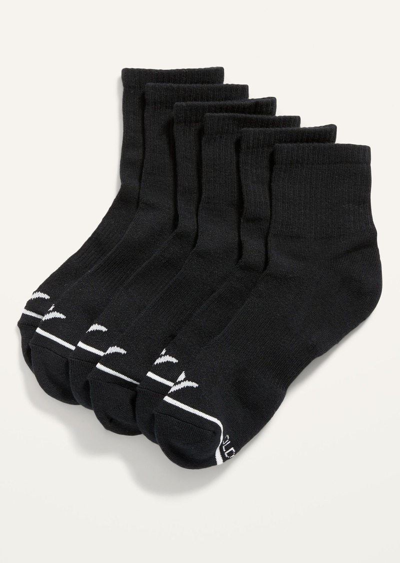 Old Navy 3-Pack Athletic Quarter Crew Socks for Women