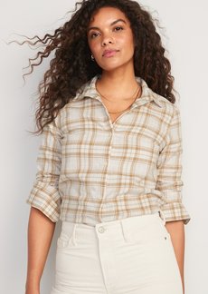 Old Navy Plaid Flannel Classic Shirt for Women