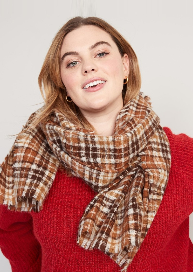 Old Navy Plaid Flannel Scarf for Women