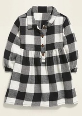 Old Navy Plaid Flannel Shirt Dress for Baby