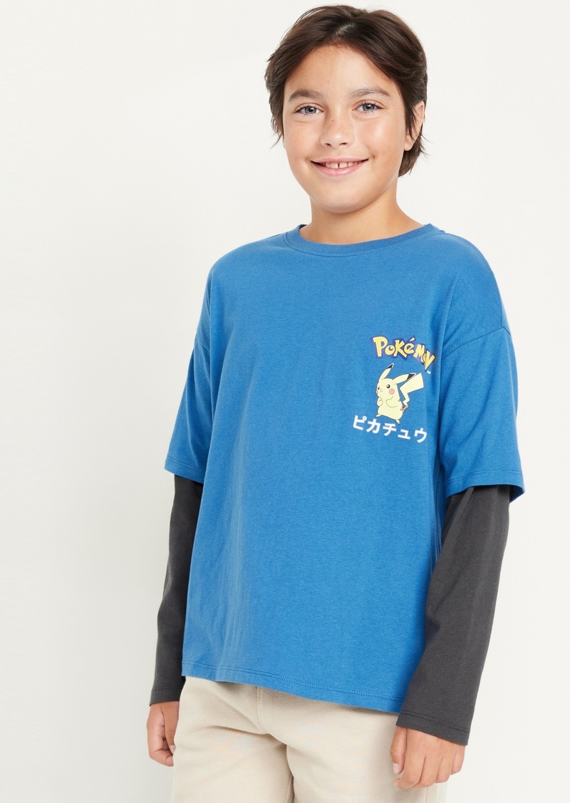 Old Navy Pokémon™ Oversized Two-In-One Graphic T-Shirt for Boys