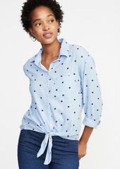 old navy polka dot shirt