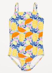 Old Navy Printed Back-Cutout One-Piece Swimsuit for Girls